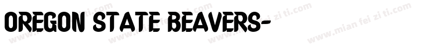 OREGON STATE BEAVERS字体转换